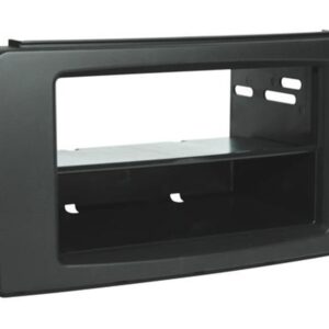 Scosche ST2430B Compatible with 2008-10 Smart Fortwo Passion/Pure ISO Double DIN & DIN+Pocket Dash Kit Black