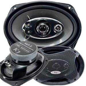 audiotek 2x k7 pair of k69.5 6×9-inchs 6″x9″ 700w 5-way car coaxial professional high performance speaker system