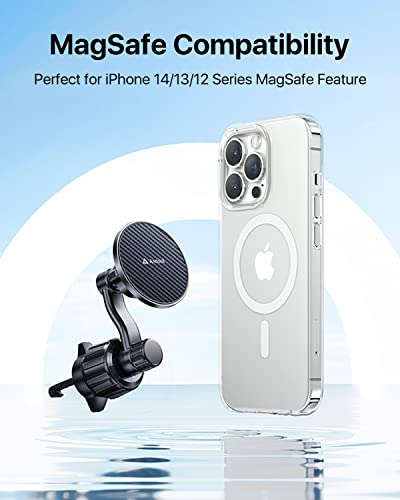andobil Car Mount for iPhone, [Never Block A/C, 360° Rotate-Freely] Strong Magnetic Cell Phone Holder for Car Vent Easily Install, Compatible w MagSafe Car Mount Fits for iPhone 14 13 12 Pro Max & All