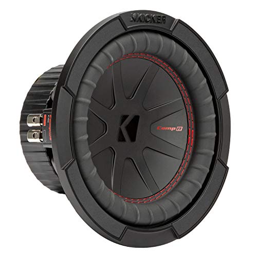 KICKER CompR 8"(20cm) Subwoofer, DVC, 4-ohm, RoHS Compliant