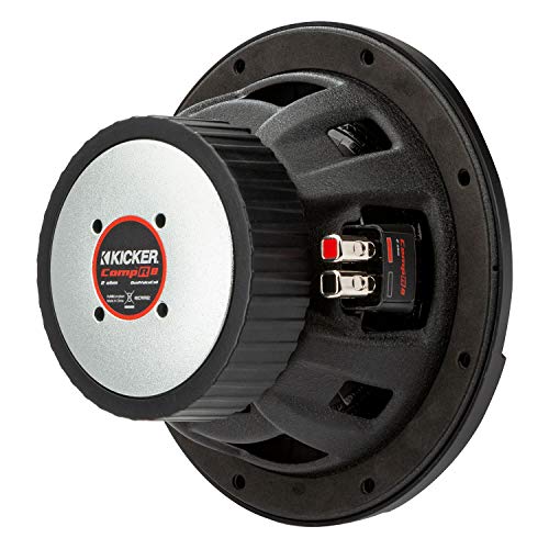 KICKER CompR 8"(20cm) Subwoofer, DVC, 4-ohm, RoHS Compliant