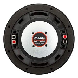 KICKER CompR 8"(20cm) Subwoofer, DVC, 4-ohm, RoHS Compliant