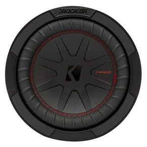 KICKER CompR 8"(20cm) Subwoofer, DVC, 4-ohm, RoHS Compliant