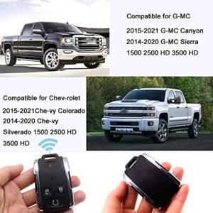 M3N32337100 Che-vy Silverado Keyless Entry Remote Fob Car Key Replacement for 2014-2020 Chevro-let Colorado G-MC Sierra