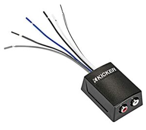 kicker 46kisloc2 k-series stereo line-output converter w/remote turn-on output