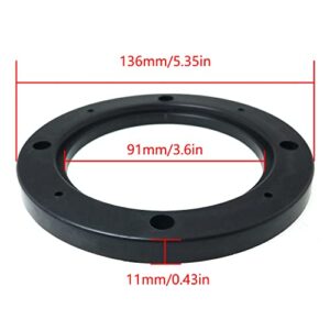 JianLing 2pcs Auto Car Truck 4" Dia Universal Car Stereo Speaker Spacer Adaptor Ring Mounting Bracket, Black