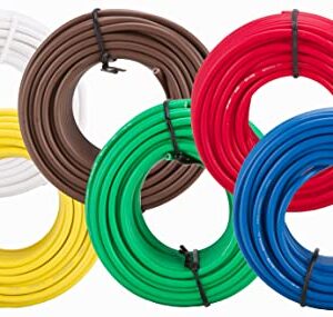 12 GA Gauge 50 FT Rolls Primary AUTO Remote Power Ground Wire Cable (6 Colors)