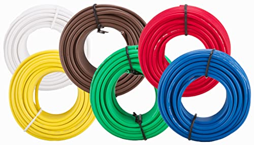 12 GA Gauge 50 FT Rolls Primary AUTO Remote Power Ground Wire Cable (6 Colors)