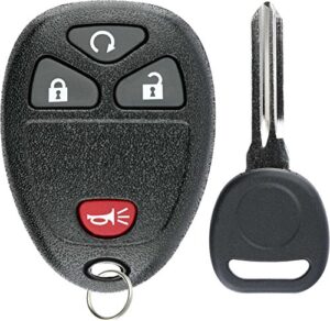 keylessoption keyless entry remote control car key fob replacement for 15913421 with key