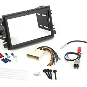 SCOSCHE Install Centric ICFD6BN Complete Basic Installation Solution For Installing A Double DIN Aftermarket Stereo Compatible With Select 2004-12 Premium Sound Ford, Lincoln And Mercury Vehicles