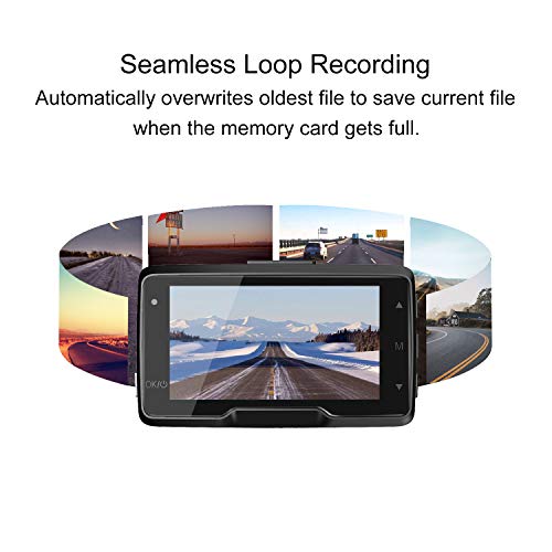 Dash Cam Front 1080P FHD, GOODTS Car Camera with 2.45 Inch Screen, Mini Dash Camera for Cars, Dashboard Camera with 170° Wide Angle, G-Sensor, Parking Monitor, Loop Recording