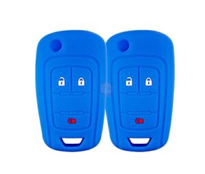 2x new key fob remote silicone cover fit/for select gm vehicles / oht01060512 etc