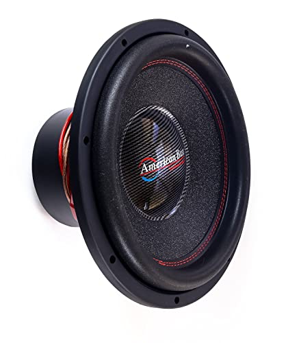 American Bass HAWK 15 Inch Dual 4 Ohm Voice Coil 3000 Watt Subwoofer Speaker with 80 Ounce Magnet and Kevlar Fiber Non-Pressed Paper Cone, Red