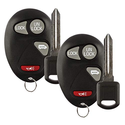 For 01-05 Chevy Venture 01-04 Olds Silhouette 01-05 Pontiac Montana Keyless Entry Remote Key Fob 1 Van Door 10335582-88 L2C0007T + Chip Key 2 PACK