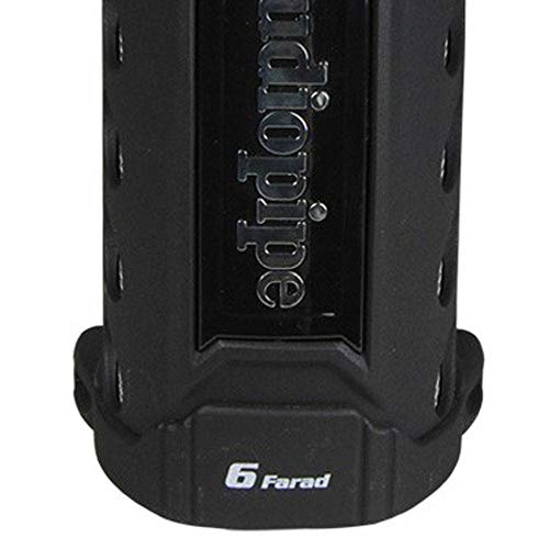 Audiopipe ACAP-6000 Car Audio 6 Farad 24 Volt Surge Power Capacitor Kit for Car Stereo Amplifier with Digital Display and Electronic Protection, Black