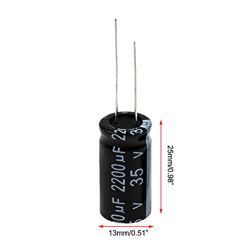 Dahszhi 2200uF 35V Aluminum Electrolytic Capacitors for The LCD TV & Monitor Repair Radial Lead Capacitor 10Pcs