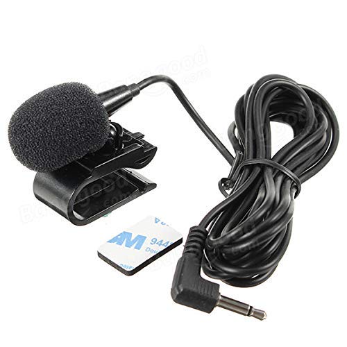 Galabox 2.5mm Microphone Mic Portable External Assembly For Car Vehicle Head Unit Bluetooth Enabled Audio Stereo Radio GPS DVD