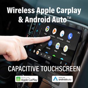 BOSS Audio Systems Elite Series BE950WCPA Wireless Apple CarPlay Android Auto Car Multimedia Player - 6.75 Inch Capacitive Touchscreen, Bluetooth, No DVD, Multicolor Illumination, High Resolution FLAC