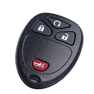 Key Fob Replacement Fits for Chevy Silverado Avalanche Equinox Express Traverse GMC Yukon Sierra 1500 2500 3500 HD Acadia Savana Buick Enclave 2007 2008 2009 2010 2011 2012 2013 Keyless Entry Remote