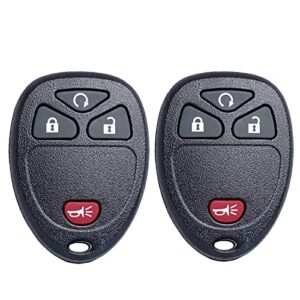 Key Fob Replacement Fits for Chevy Silverado Avalanche Equinox Express Traverse GMC Yukon Sierra 1500 2500 3500 HD Acadia Savana Buick Enclave 2007 2008 2009 2010 2011 2012 2013 Keyless Entry Remote