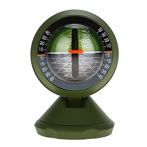 Car Compass,Outdoor Multifunction Car Inclinometer Angle Slope Meter Balancer Compass Camp Measure Equipment Slope Meter Analog Tilt Meter