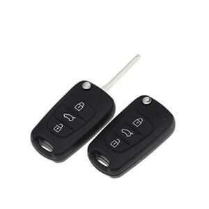 2pcs/set 3 buttons remote key fob shell cases with 2 switch compatible with hyundai i30 i20 elantra