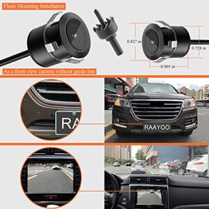 Reverse Backup Camera,RAAYOO L002 HD 170 Degree Wide View Angle Universal Car Front/Side/Rear View Camera,2 Installation Option,Removable Guildlines,Mirror Non-Mirror Image,12V only