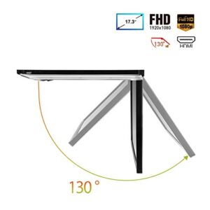 17.3" Car Overhead Flip Down Monitor Screen Dispaly 1080P Video HD Digital TFT Screen Wide Screen Ultra-Thin Mounted Car Roof Player HDMI IR FM USB SD