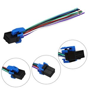 Radio Wiring Harness Male and Female Connector Adapter Plug Compatible with GM Chevy Silverado GMC Buick Vehicles 2003-2007 Stereo Wire Cable Plug Kit