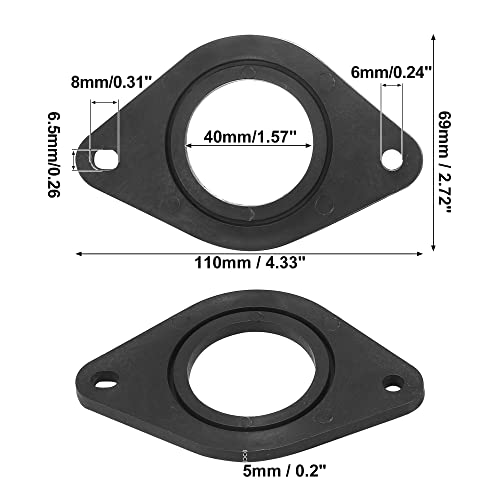 X AUTOHAUX 2 Pcs Black Plastic Car Tweeter Speaker Mounting Adapter Bracket Rings for Toyota for Subaru for Lexus