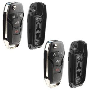 2x replacement for 2019-2021 ford transit connect 4-button flip key remote shell case pn: 164-r8236 n5f-a08taa