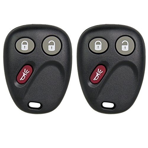 Keyless2Go Replacement for Keyless Entry Envoy Trailblazer Ascender Bravada MYT3X6898B - 2 Pack