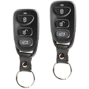 car key fob keyless entry remote fits 2011-2015 hyundai sonata (osloka-950t), set of 2