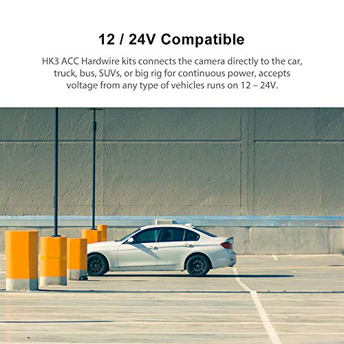 VIOFO HK3 ACC Hardwire Kit for A129, A129 Plus, A129 PRO, A129 IR, A119V3, Enables Parking Mode, Low Voltage Protection