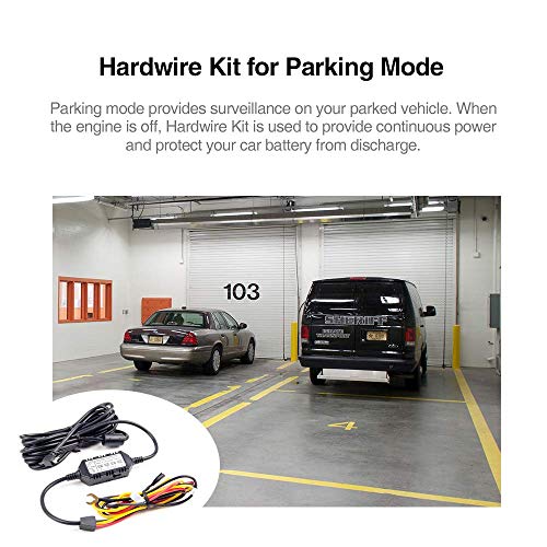 VIOFO HK3 ACC Hardwire Kit for A129, A129 Plus, A129 PRO, A129 IR, A119V3, Enables Parking Mode, Low Voltage Protection