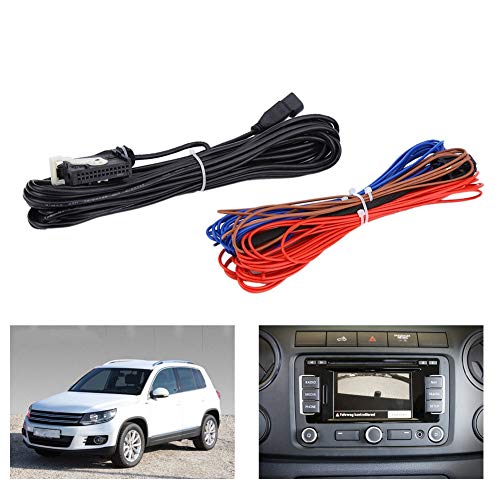 KIMISS RGB Camera Video Harness, RGB Rear View Camera Cable Socket Video Harness Fit for RNS315 RNS510 RCD510