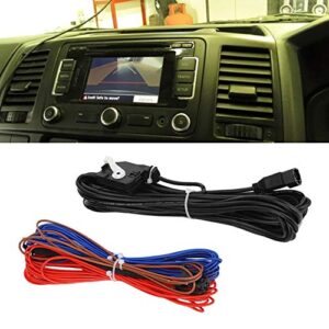 KIMISS RGB Camera Video Harness, RGB Rear View Camera Cable Socket Video Harness Fit for RNS315 RNS510 RCD510