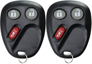 keylessoption keyless entry remote control car key fob replacement for lhj011 (pack of 2)