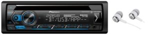 pioneer deh-s4100bt in dash cd am/fm receiver with mixtrax, bluetooth dual phone connection, usb, spotify, pandora control, iphone and android music support, smart sync app