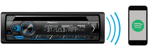 Pioneer DEH-S4100BT in Dash CD AM/FM Receiver with MIXTRAX, Bluetooth Dual Phone Connection, USB, Spotify, Pandora Control, iPhone and Android Music Support, Smart Sync App