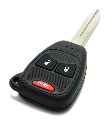 Replacement Case Compatible With Chrysler Dodge & Jeep 3-Button Remote Head Key Fob (FCC ID: OHT692427AA)