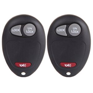 cciyu 2pc 3 buttons keyless entry remote fob replacement fits for chevy for colorado for venture/for hummer h3 h3t/ for gmc canyon/for isuzu i-280 i-290 i-350 i-370 (l2c0007t)