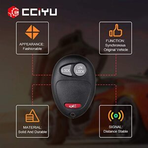 cciyu 2PC 3 Buttons Keyless Entry Remote Fob Replacement fits for Chevy for Colorado for Venture/for Hummer H3 H3T/ for GMC Canyon/for Isuzu i-280 i-290 I-350 i-370 (L2C0007T)