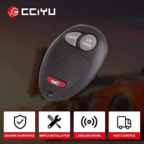 cciyu 2PC 3 Buttons Keyless Entry Remote Fob Replacement fits for Chevy for Colorado for Venture/for Hummer H3 H3T/ for GMC Canyon/for Isuzu i-280 i-290 I-350 i-370 (L2C0007T)