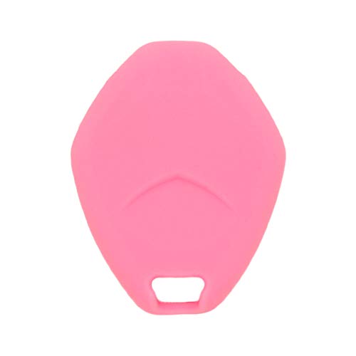 SEGADEN Silicone Cover Protector Case Holder Skin Jacket Compatible with MITSUBISHI 4 Button Remote Key Fob CV4522 Pink