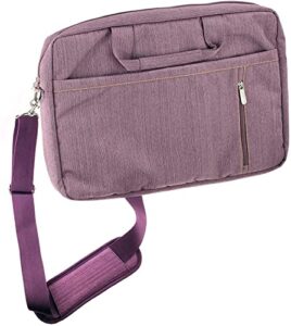 navitech purple sleek water resistant travel bag – compatible with naviskauto 14″ large screen portable car blu ray dvd player
