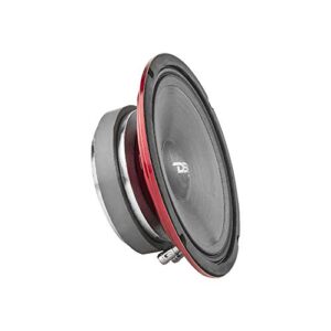 ds18 pro-sm6.2 slim loudspeaker – 6.5″, midrange, red steel basket, 400w max power, 200w rms, 2 ohms – premium quality audio speakers – ip66 water resistance, perfect for motorcycle applications