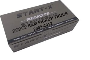 start-x remote start kit for dodge ram pickup truck 2009-2012 || plug n play || zero wire splicing