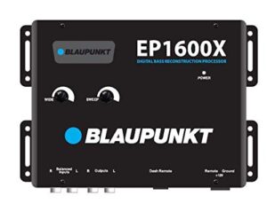 blaupunkt ep1600x ep1600x digital bass processor with remote (black)