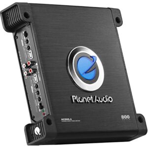 Planet Audio AC800.4 4 Channel Car Amplifier - 800 Watts, Full Range, Class A/B, 2-4 Ohm Stable, Mosfet Power Supply, Bridgeable